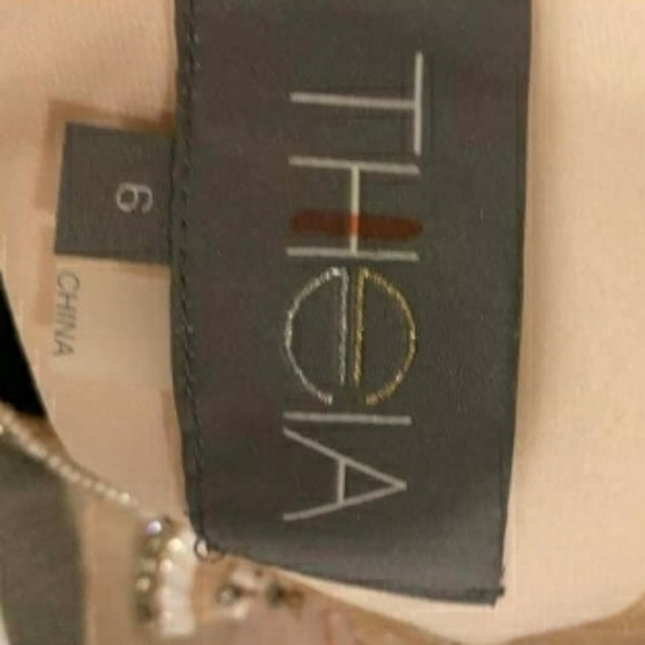 THEIA Embellished Yoke Mermaid Gown - Picture 15 of 16